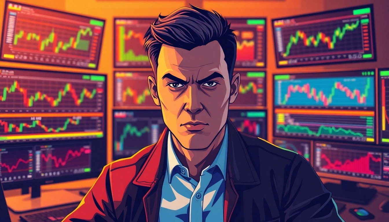 Explore innovative trading strategies with a focused trader analyzing multiple charts.